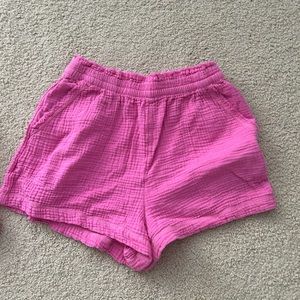 pink aerie shorts, small/medium